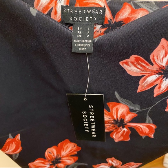 NWT Streetwear Society Floral Cami - Picture 4 of 4